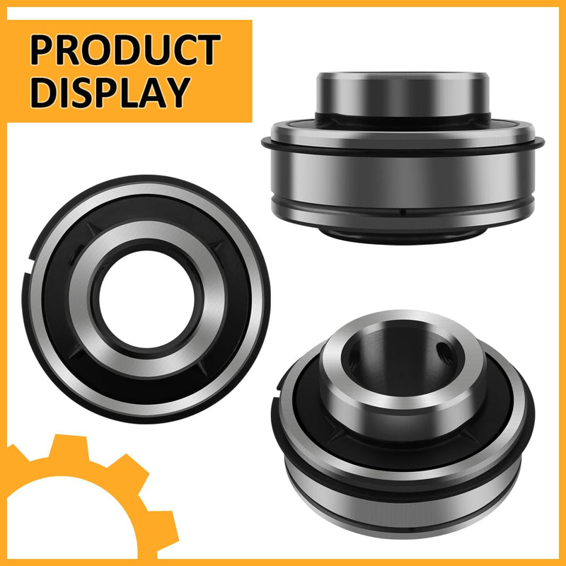 SER207-20 Insert Bearing 1-1/4" Bore with Snap Ring Set Screws for Agricultural Machinery Replaces ER20 VER220