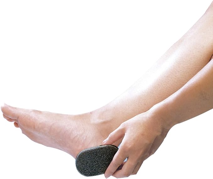 Fujisho Antibacterial Heel Sharpener Heel File Pumice Stone Copper Power Solid Type Prevents Bacteria Breeding Special Treatment to Prevent Scratches Kishu Binchotan Formulated Made in Japan 1 Piece - NewNest Australia