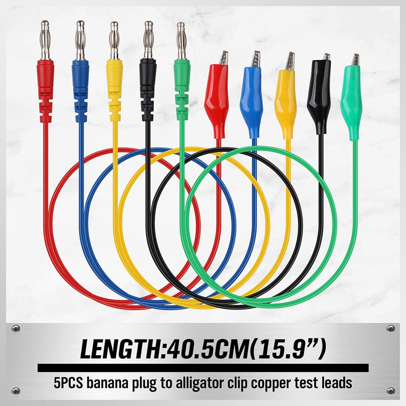 SWANLAKE 22-Piece Back Probe Kit, Multimeter Back Probe Pins with Test Leads and Alligator Clips, Automotive Electrical Circuit Diagnostic Tool Set for Car Repair 22PCS Back Probe Kit