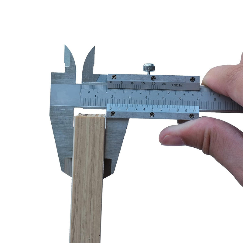 Vernier Caliper 6 Inch, 6" Non Digital Caliper, 0-6Inch/0-150mm，0.001 inch/0.02mm High Precision Caliper, Measuring Caliper Tool 6inch 0.01inch caliper