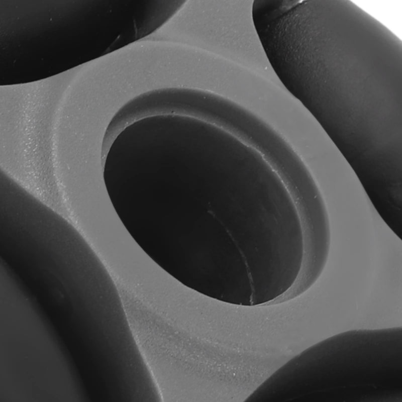 Omni Directional Wheel, Side Mobility Black Gray Load 2kg Omni Wheel 360 Rotating Nylon with Circular and Crossed Shaft Coupling for Robotic Competition