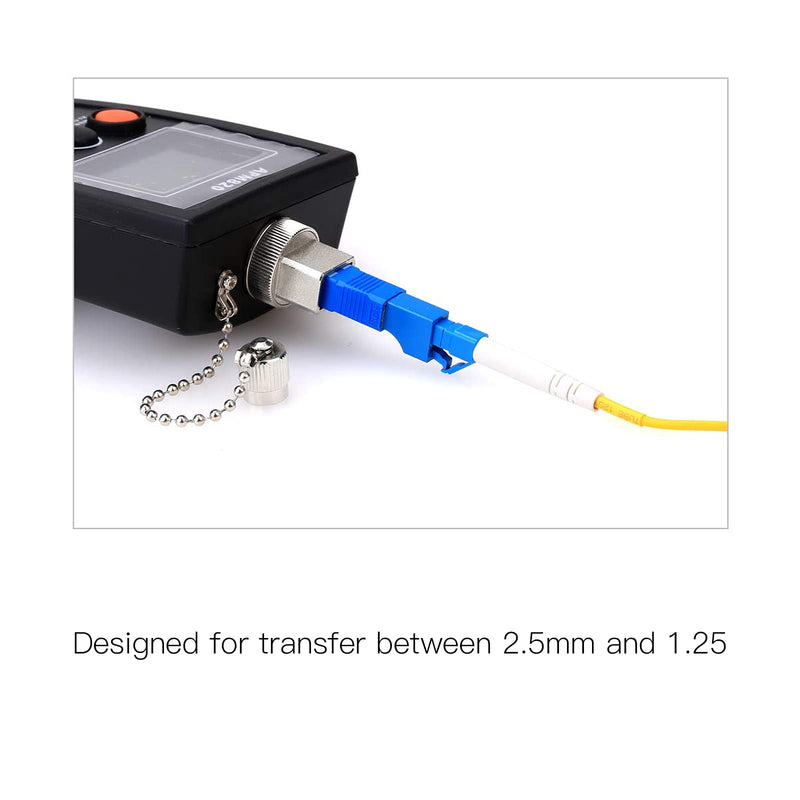 2 Pcs SC to LC Adapter - Single Mode 9/125um SC/UPC Male to LC/UPC Female Hybrid Optical Fiber Adapter Connector - Tool for Visual Fault Locator, Power Meter, Digital Communication 2