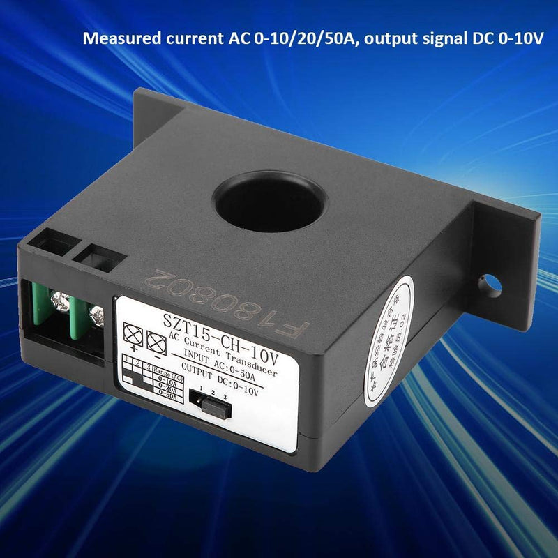 High Accuracy AC Current Transducer Transmitter AC 0-50A to DC 0-10V SZT15-CH-10V Self-powered Current Mutual Inductor