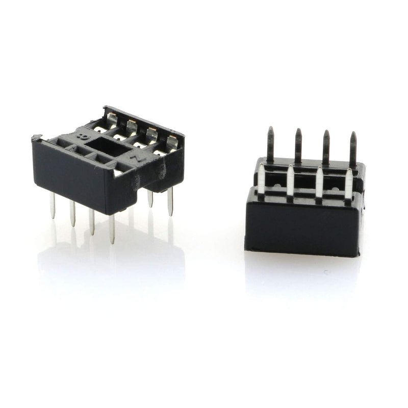 Tegg 8 Pin IC Socket 60 PCS 8 Pin DIP IC Socket Adaptor Solder Type