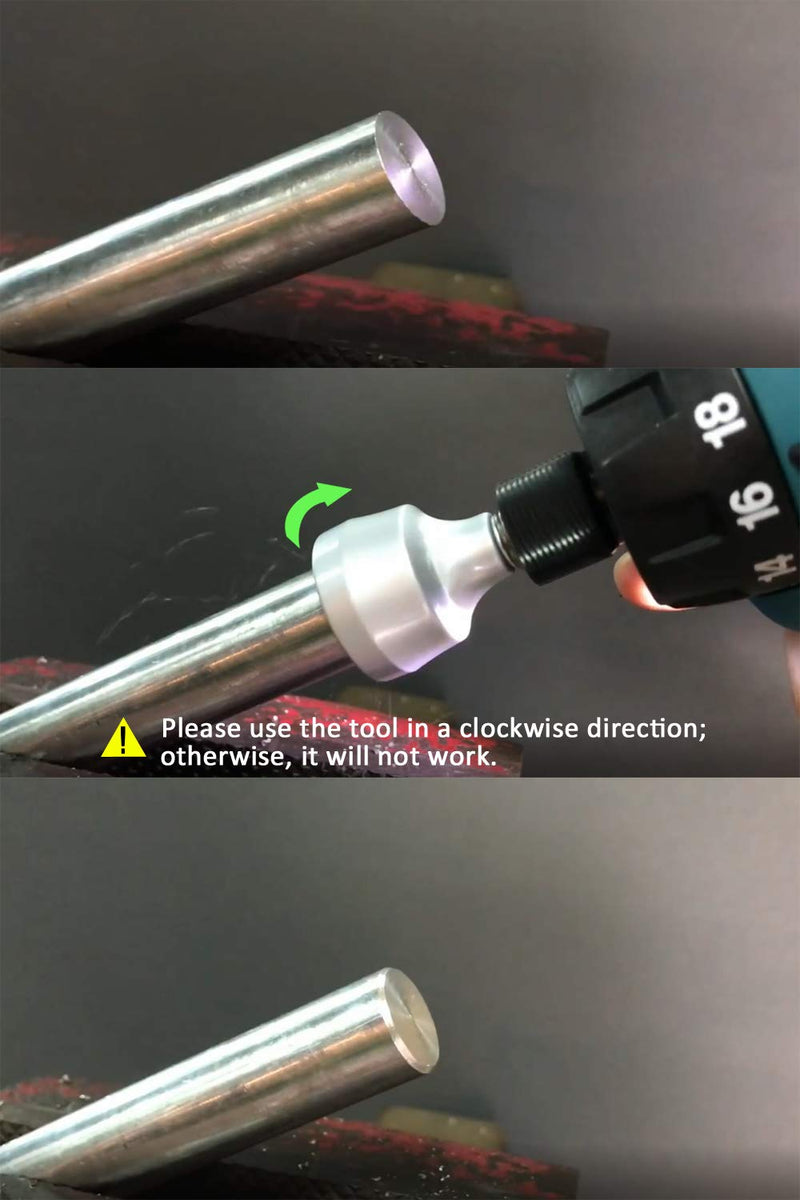 ORX PLUS TOOLS Deburring External Chamfer Tool, with HSS Blade, Deburring Drill Bit, Remove Burr Tools Quick Release Shank Fits for 1/8"-3/4"(3mm-19mm) Deburring Drill Bit 3mm-19mm / Sliver