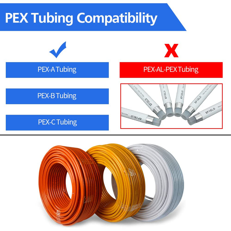 30/45/90pcs 1/2" PEX Fittings, Elbow TEE Straight Couplings Set, PEX Brass Crimp Fitting Combo with Tees, Elbows, Straights (1/2", 30pcs) 1/2"-30pcs