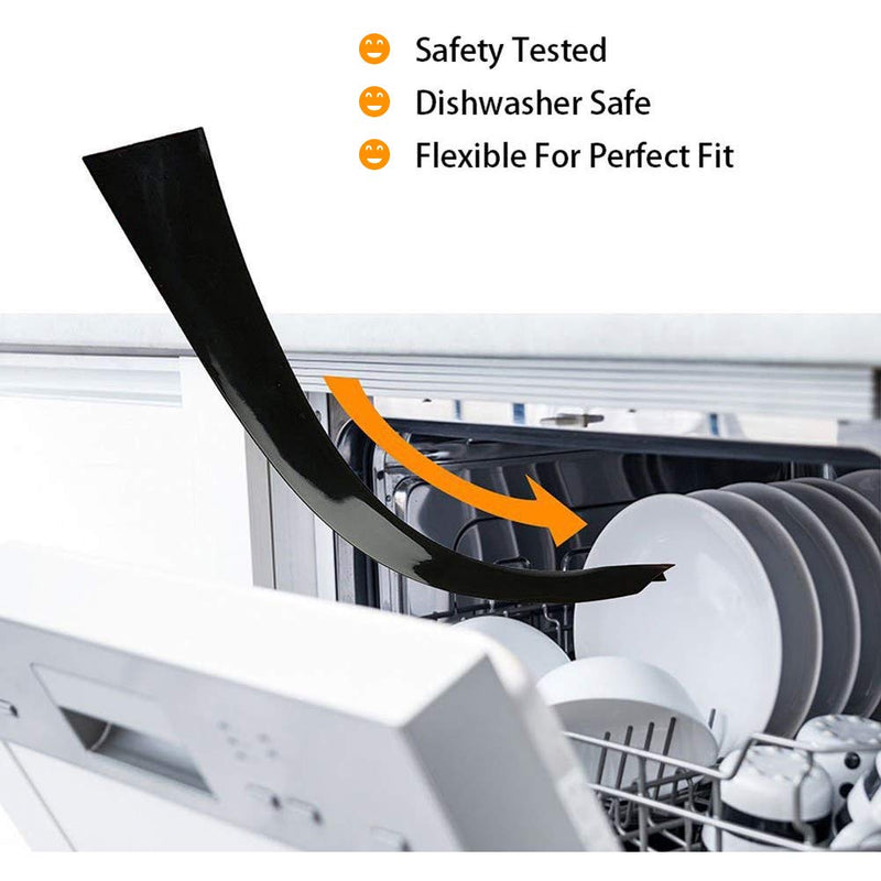 FLSEPAMB Stove Gap Covers Stove Gap Filler 2 Pack Stove Counter Gap Cover with Heat Resistant Wide & Long Gap Filler Used for Protect Gap Filler Sealing Spills in Kitchen Counter, Stovetops 21 Inches Black