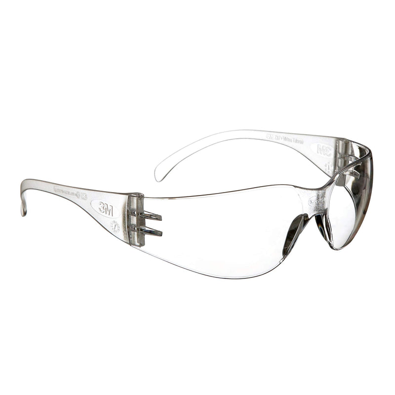 3M Safety Glasses, Virtua, 20 Pair, ANSI Z87, Unisex, Anti-Fog, Scratch Resistant, Clear Lens, Clear Frame, Affordable Eye Protection, Lightweight, Wraparound Coverage Pack of 20 Anti-fog, Anti-scratch