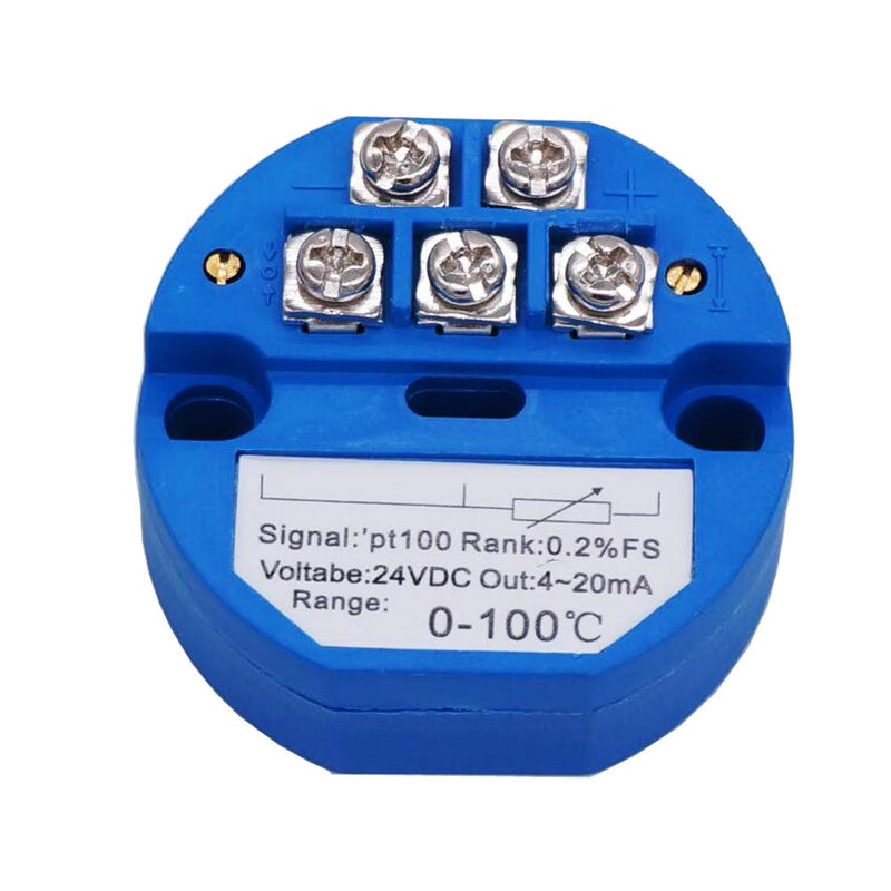 TWTADE / -0~100 Celsius RTD PT100 SBW Temperature Sensor Temperature Transmitter Isolated Detector Module -0~100 Degree - 4-20MA -0-100℃