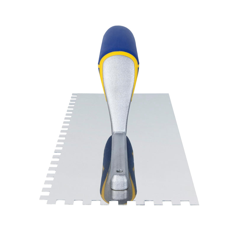QEP Comfort Grip Stainless Steel Trowel Square Notch 1/4" x 1/4" x 1/4"