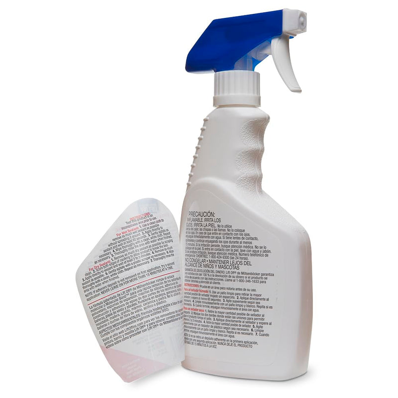 Motsenbocker’s Lift Off 41116 16-Ounce Silicone Latex Caulk and Foam Sealant Remover Spray is Safe on Showers, Construction Adhesives, Stainless Steel, Ceramic Water-Based, White Pack of 1