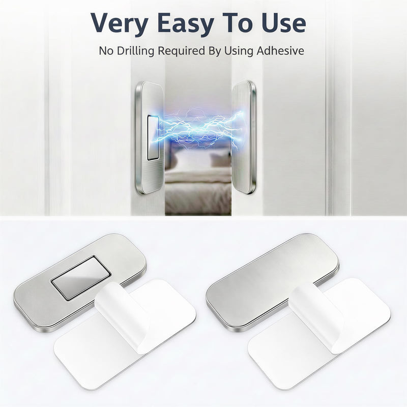 10 Pack Cabinet Magnets for Closure, Ultra Thin 0.08in Magnetic Door Catch with Double Side Adhesive Tapes, Baby Proofing Magnetic Cabinet Door Latch for Bathroom Vanity, Drawer, Closets, Silver