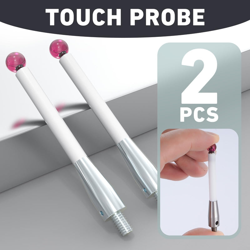 CMM Touch Probe Stylus For Renishaw A-5000-3709 Test Probes Leads 50mm Ball Ceramic Stem, Thread, 6mm Ball (2Pcs) 2Pcs