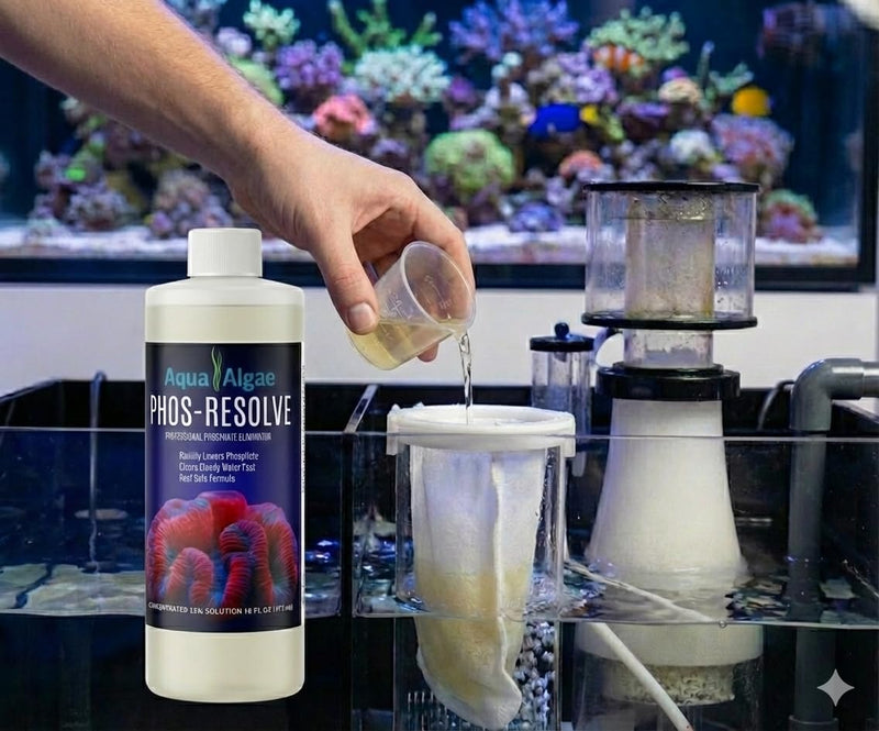 Phos-Resolve Professional Strength Phosphate Remover for Reef Tanks & Aquariums - High Concentration 15% Lanthanum Chloride Solution - Rapidly Lowers PO4 & Clarifies Water - Made in USA (16 oz) 16 oz