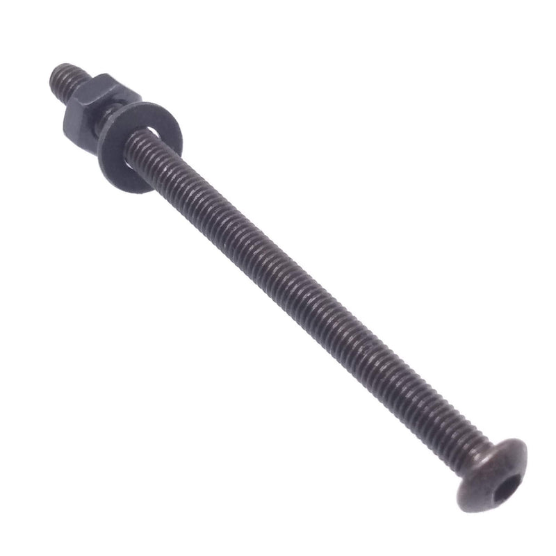 Yodaoke 100pcs M3-0.5 x 50mm Button Head Socket Cap Screw, ISO 7380 Hex Drive, Class 10.9, Alloy Steel, with Nut and Washer