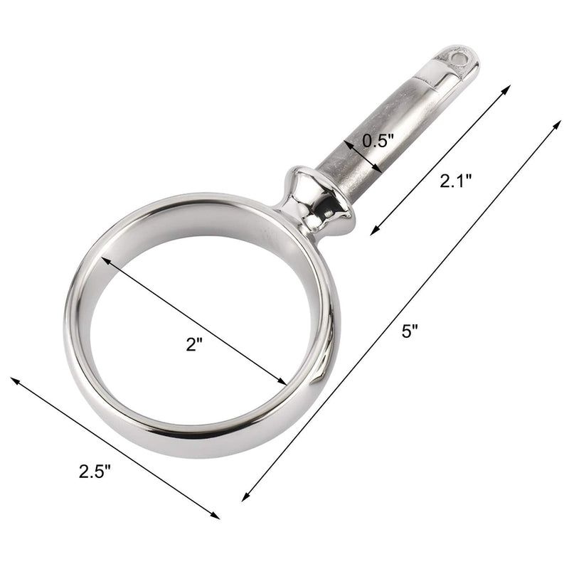 NovelBee 2 Pack of Stainless Steel Boat Side Mount Rowlock with Socket