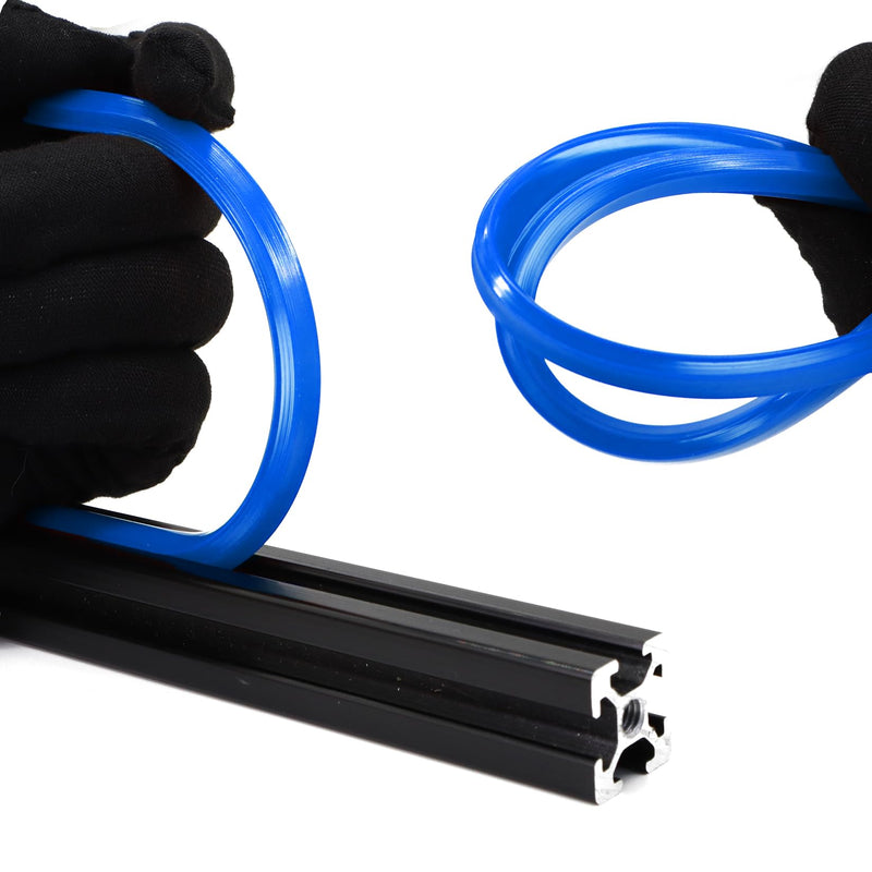 6 Meters 2020 Series 1010 10 Series Aluminum Extrusion 6mm Aluminum Profile Slot Cover Flat Seal for 6mm Slot Seal Strip 20mm x 20mm and 1" x 1" Aluminum Extrusion Rail-Blue Blue