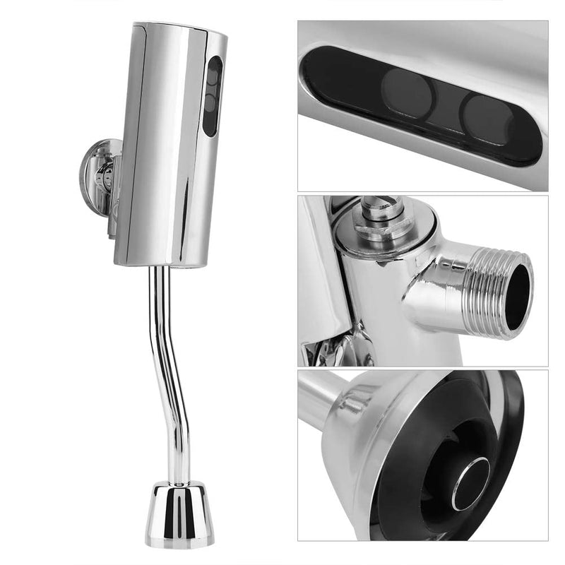 Automatic Sensor Urinal Valve, Urinal Flush Valve Auto Urinals Flushing Set, Wall Mounted Touchless Flush Valve Bathroom Fixtures, for Bathroom Toilet