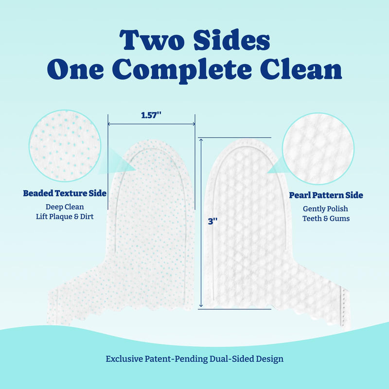 Dog Teeth Cleaning Wipes, Pet Finger Dental Wipes for Dogs & Cats, Dual-Sided, 6-in-1 Herbal Formula, Remove Plaque & Tartar, Freshen Breath, No-Rinse Toothbrush Wipes – 50 PCS x 2, Unflavored
