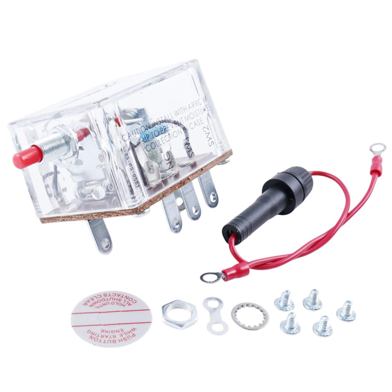 12V Magnetic Switch 25700287 518PH-12 Compatible with Murphy Switchgage for Bandit Chipper Marine Diesel Engine Heavy Duty Diesel Generator Engines and Distributor Ignition