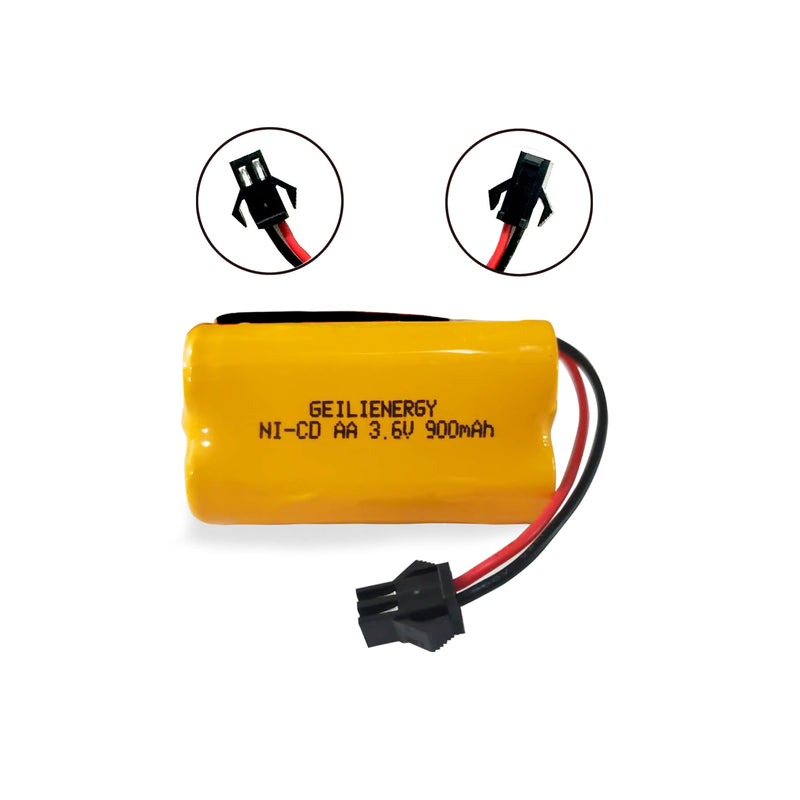 3.6V 900mAh EU2C M6 LED Emergency Light Battery Compatible for Lithonia ELB B001 ELBB001 ELB-B001 ANIC1566 Unitech 0253799 (2 Pack) 2 PACK