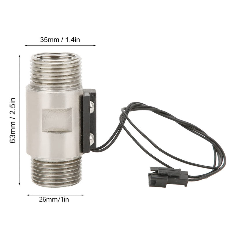 FS 04 6 Point G3/4 Water Switch Stainless Steel Water Switch Stainless Steel Waterflow Switch 70W Waterflow Sensor Double Male thread Piston Type 304