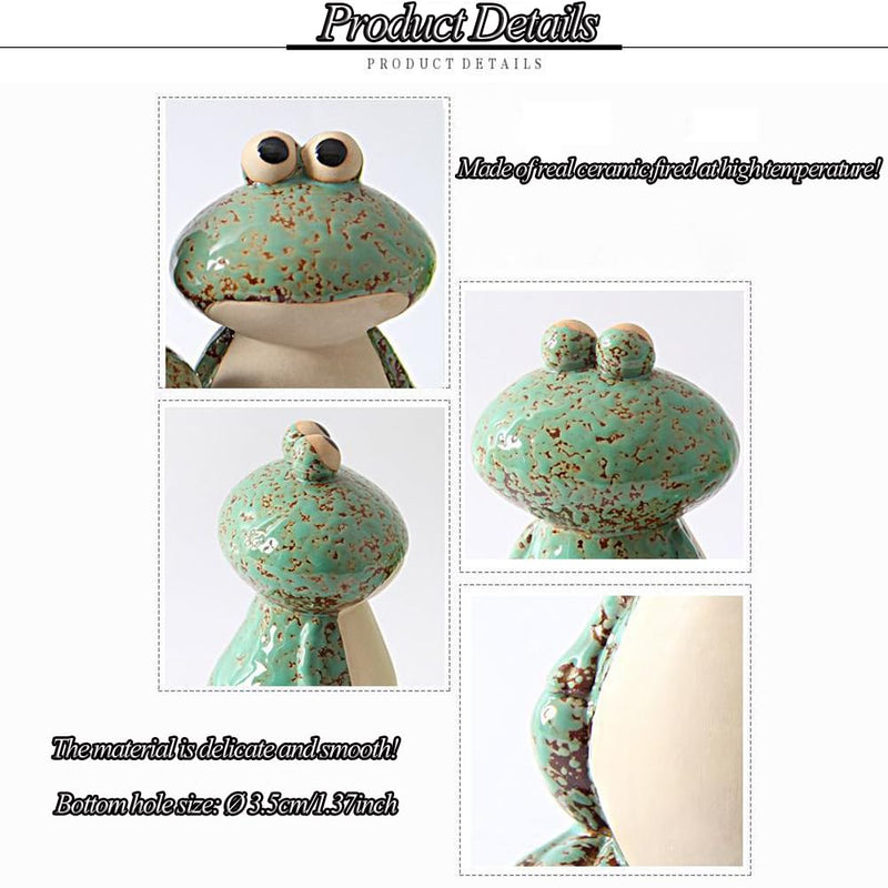 Frog Toilet Bolt Caps Ceramic Toilet Bolt Covers Decorative Toilet Screw Cover Caps, Toilet Caps for Bottom of Toilet, Cute Toilet Bowl Bolt Covers for Bathroom Decor, Easy to install (Green) Green
