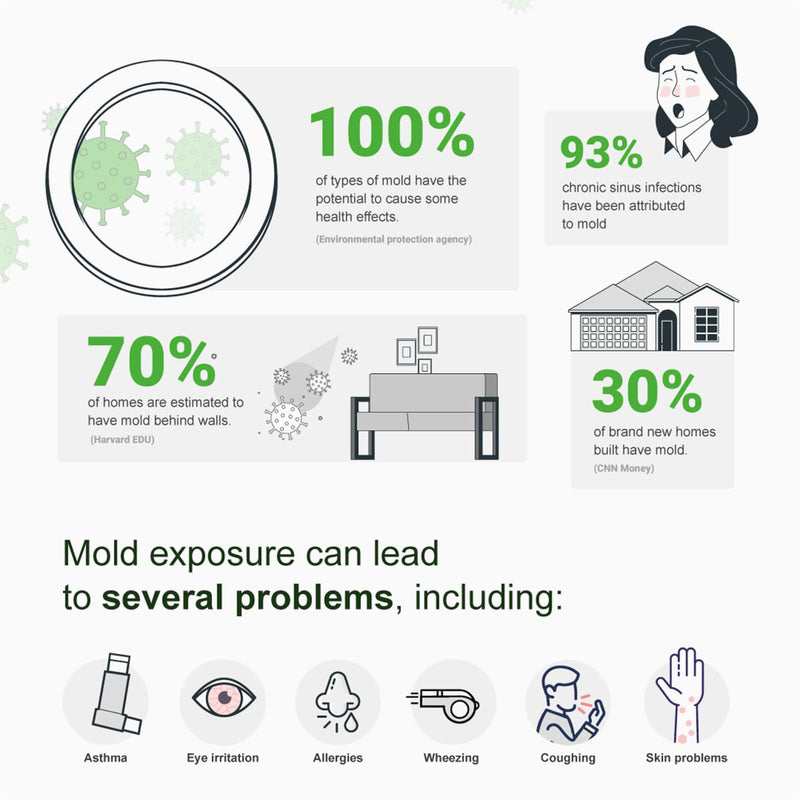 Supreme - DIY Mold Test Kit for Home Air Quality - Air and Surface Mold Testing - Pre-Paid Return Mailer and Expert Mold Consultation - Includes Professional Lab Analysis SP109