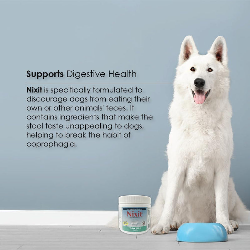 Nixit Stool-Eating Preventative for Dogs - Vitamin B Supplement - Chicken Liver and Natural Fish Flavored Powder - 10.5 oz - PawsPlanet Australia