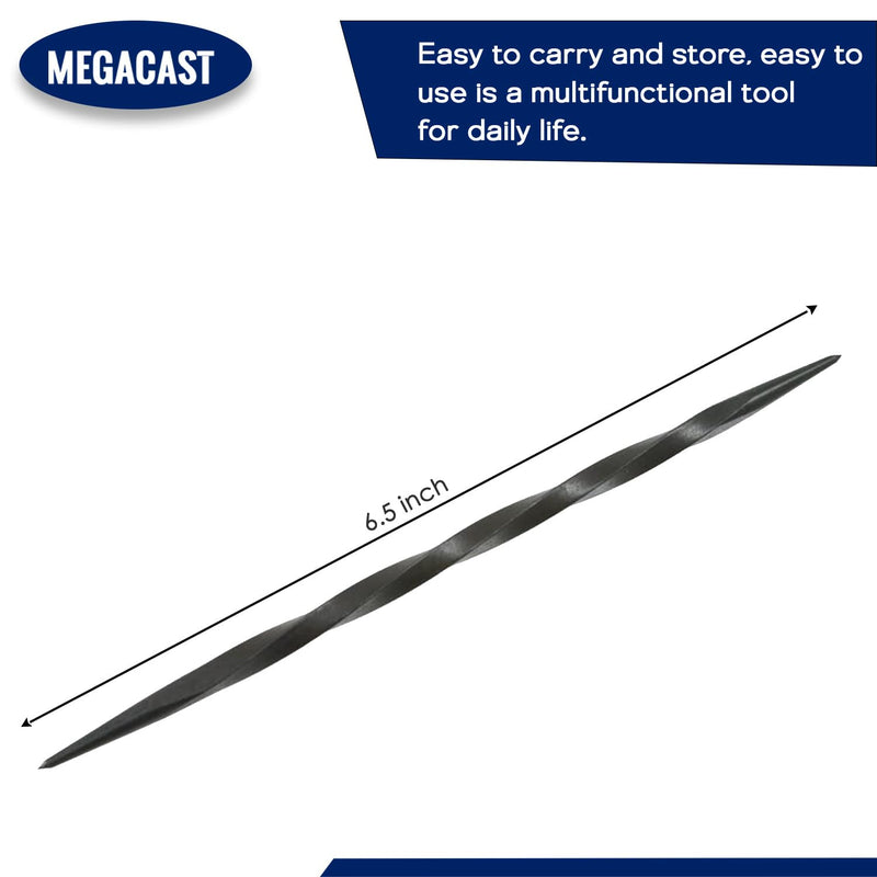 High Precision Double Ended Steel Scribe and Etching Tool with Twist Grip, 6.5 Dual-Tip Metal Marking & Layout Tool for Craftsmen