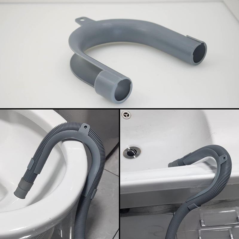 16.4ft Washing Machine Drain Hose, Universal Drain Hose Extension Kit for Washer, Dishwasher, Flexible Discharge Hose for LG/GE/Samsung, Fit up to 1-1/2 Inch Drain Outlets (16.4)