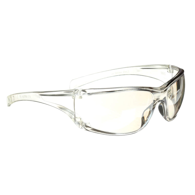 3M Safety Glasses, Virtua AP, 20 Pack, ANSI Z87, Indoor/Outdoor, Clear Mirror Lens, Gray Frame, Side Shields, Lightweight Light Gray Lens, Light Gray Frame Pack of 20 Anti-scratch