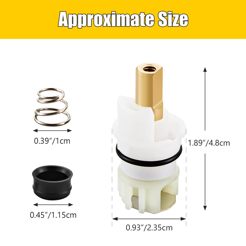 RP25513 faucet stem assembly, Replacement Kit for Delta two handle faucet repair kit, Includes RP4993 Seats and Springs, 4 Pack