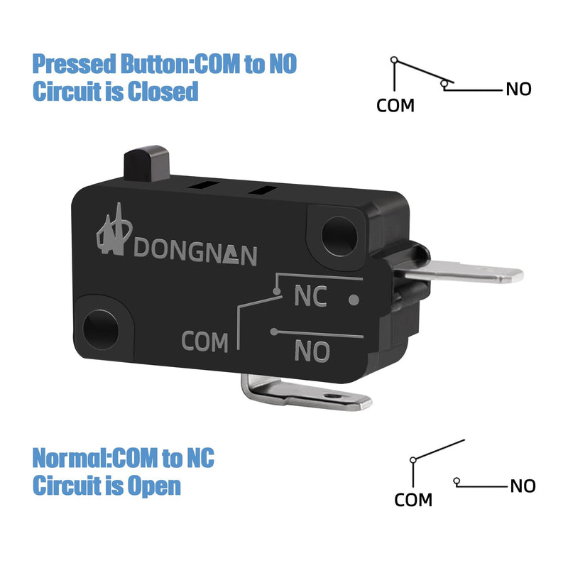 KW3AT-16 Microwave Oven Door Switch 16A 125/250V Door Interloc for KW3A, KW3A-16 (2 Open and 1 Closed) 2 pcs Normally Open and 1pc Normally Closed