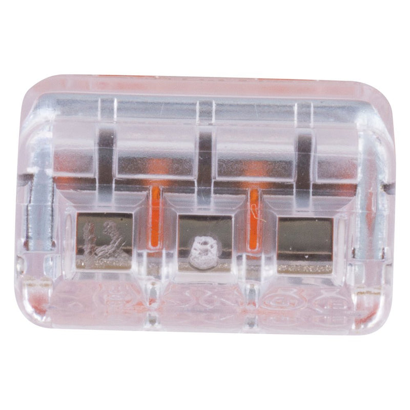 NSi Industries, LLC Easy-Twist Push-In Wire Connector, 3 Wires, Orange (Box of 100) - PIWC-3-C