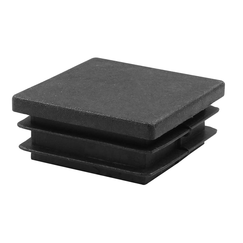 4 Pack 1-1/2" Square Plastic Plugs, Black Tubing End Caps Plugs Insert for Square Tube and Furniture Legs Length: 1-1/2" 4 Pcs
