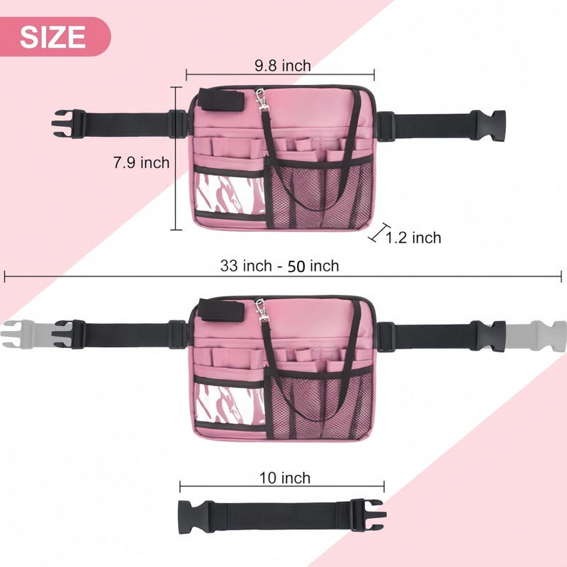 Yodilala Nurse Fanny Pack,Medical Waist Bag Medical Gear Pockets Storage for Stethoscopes,Utility Waist Storage Bag,Adjustable Waist Strap，Bandage Scissors and Other Medical Supplies（Purple） Purple