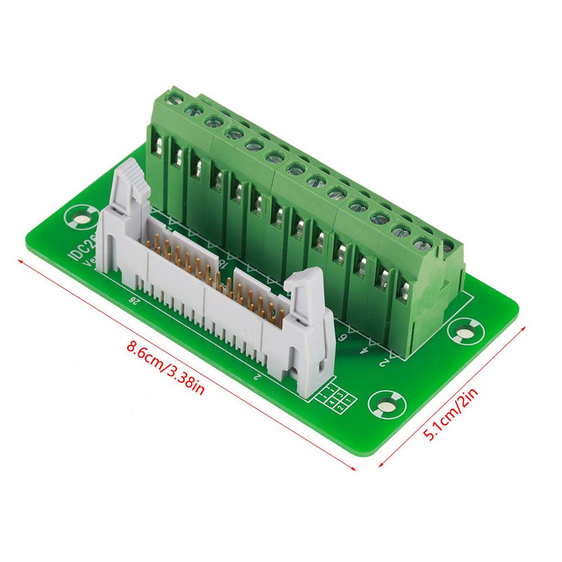 26 Pin IDC Connector IDC 26 Pin Board Idc26P Din Rail 26Pin 5Mm Mount Interface Module Male Connector Board
