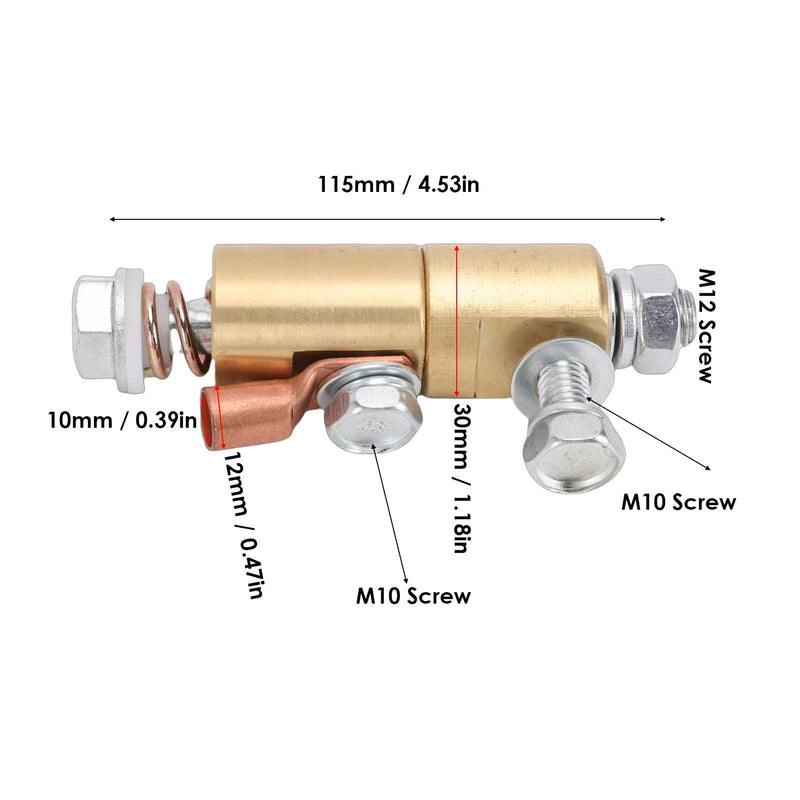 500A Welding Ground Clamp Swivel Adapter, 360 Degree Rotating Device for M10 Hole Clamps, Stability Welder Accessories for MIG MMA ARC