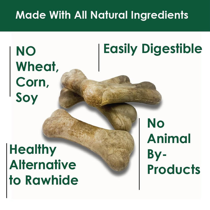 Bonies Natural Calming Formula Dog Treats, Contains Chamomile & Lavender, Help Anxiety, Excessive Barking & Trembling, Chicken Flavor, Medium, 8 Bones - PawsPlanet Australia