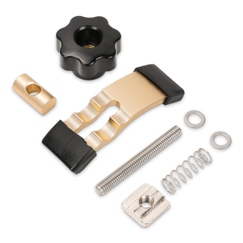LUNYEE 2PCS Mini Hold Down Clamp Kit, CNC Router Clamp for Woodworking and Metalworking, Compatible with 3018 CNC Router Machine, 3018 Pro Max/ 3018-Pro Ultra, 2.5’’Lx 0.8’’Wx 2.4’’H