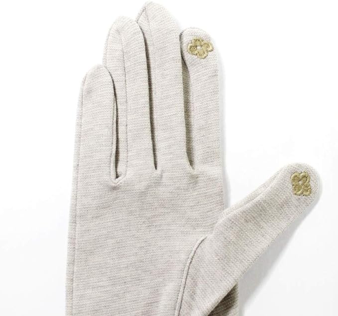 GlovesDEPO Organic Cotton UV Gloves, Semi-Long Type, Luoyang-Dyed, Mother's Day, Gift, Arm Cover, Cute, Stylish, Cute - NewNest Australia