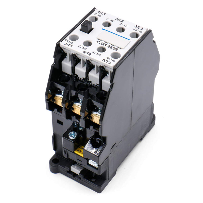Baomain AC Contactor CJX1-22/22 110V 50Hz 2NO 2NC Motor Power Contactor 35mm DIN Rail Mount