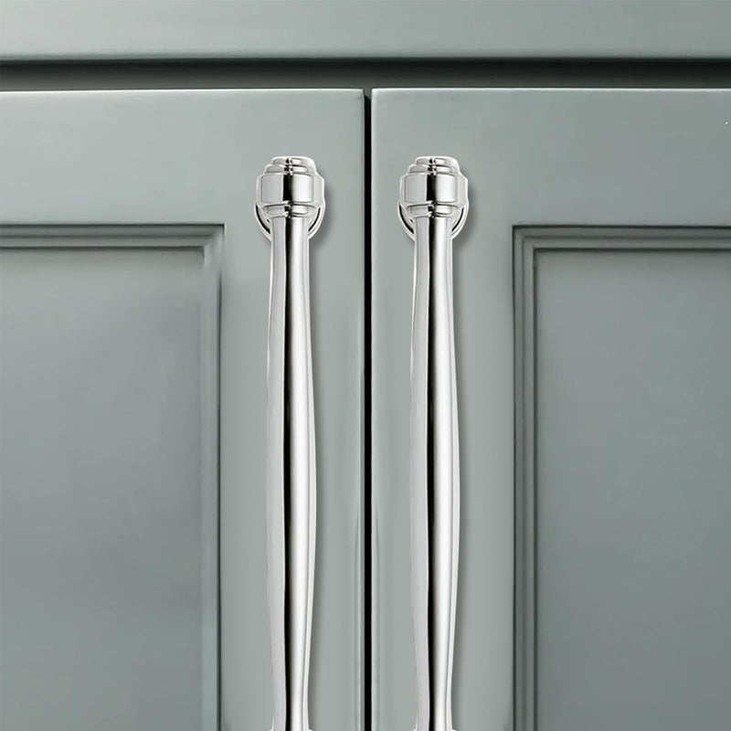 1 Pack 18inch(457mm) Center to Center Appliance Pulls Vibrant Polished Nickel Cabinet Pulls Handles for Cabinets Cupboard Solid Heavy Duty Drawer Handles Dressers Kitchens bedrooms Appliance Pulls 18inch(457mm) Center to Center 1