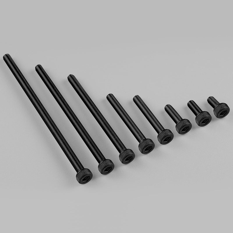 180pcs M3 x 10mm Hex Socket Head Cap Screws Bolts, 12.9 Grade Alloy Steel, Black Oxide Finish, Allen Socket Drive, Full Threads,with Hex Spanner 180