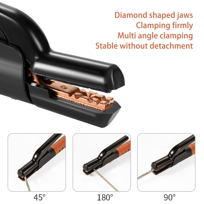 Welding Electrode Holder, 800A Heavy Duty Stick Welding Stinger Electrode Clamp, Stick Electrode Jaw Holding Plier Copper Electrode Clamp for Welding Machine ARC Welder