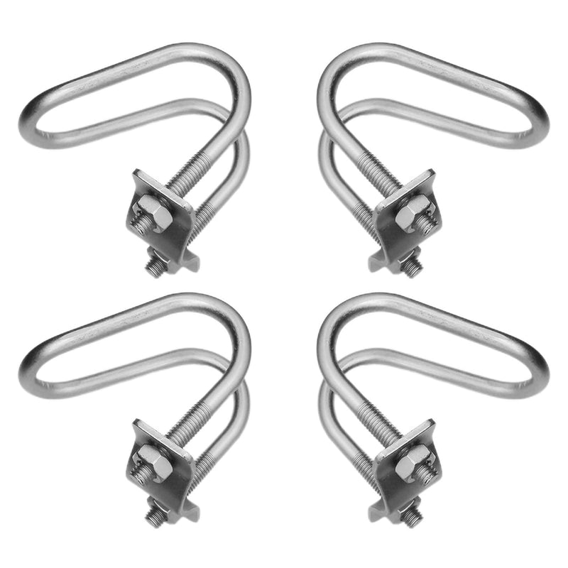 6 Pcs Cross-Connector Pipe Clip Galvanized Steel Cross Pipe Clamp Cross Tube Buckle Fits Pipes OD 2" and 2" - Dependable Stability Guaranteed! 6pcs 2"-2"