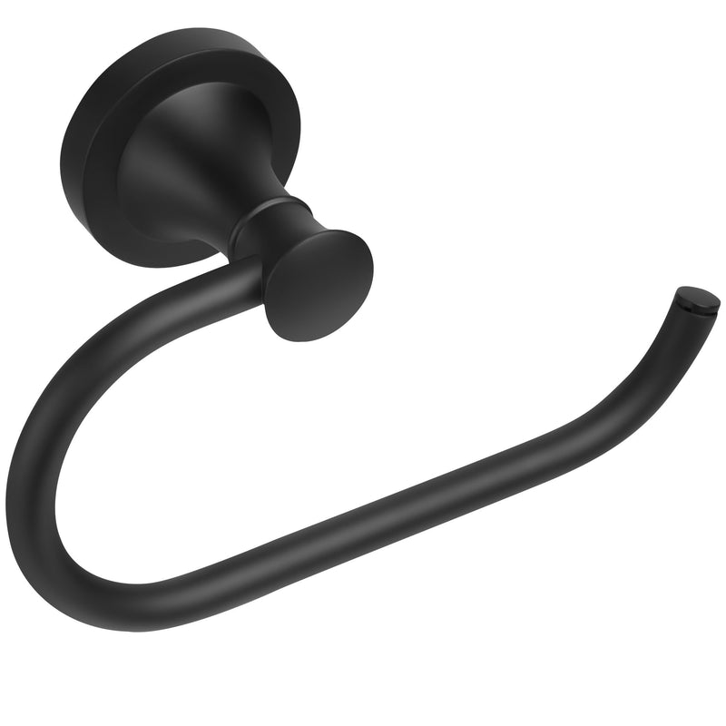Black Toilet Paper Holder, Bathroom Toilet Tissue Roll Holder Hanger, Matte Black Towel Paper Holder for Bathroom, Wall Mount Bathroom Hardware Accessories