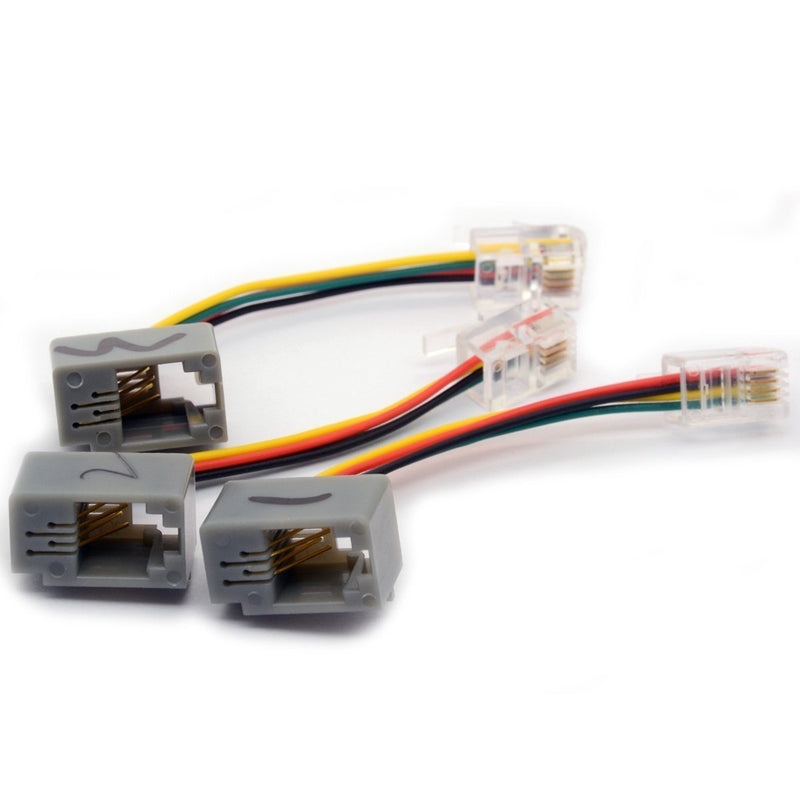 4P4C RJ9/RJ10 to 3.5mm Female Adapter Cable Stereo Converter Telephone Cord for Cisco IP Phones 7931G 7940 7941 7942 MX10 Vista Modular Adaptors