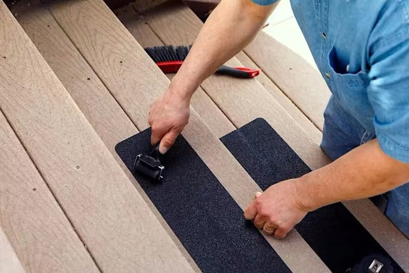 AISEY Non Slip Safety Grip Tape for Stairs Steps (2" X 16.4ft, Black) 2" X 16.4ft